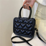 Square PU Leather Crossbody Bag for Women