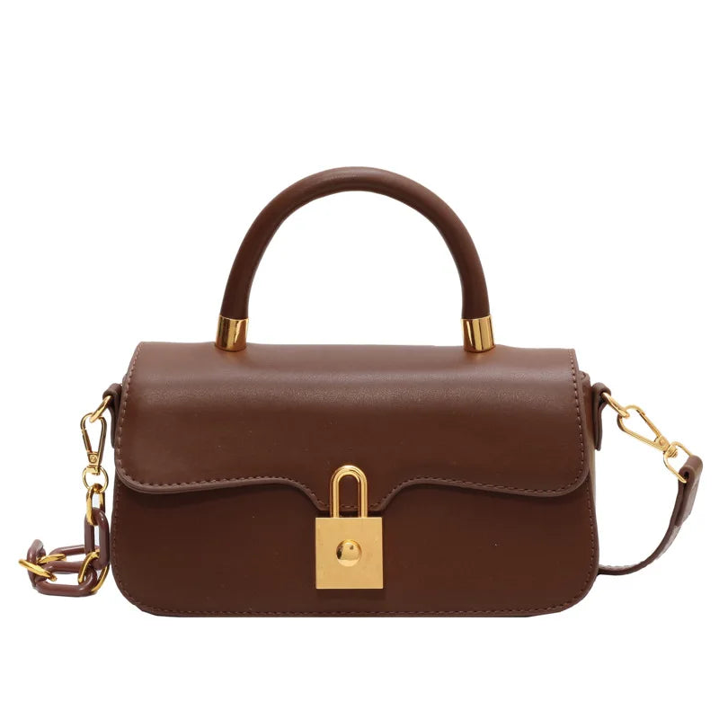 Small Square Handbag PU Leather Crossbody Bag for Women