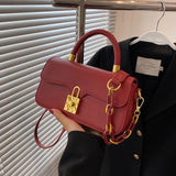 Small Square Handbag PU Leather Crossbody Bag for Women