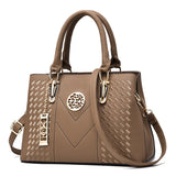 Women's Multifunction Leather Shoulder Bag Crossbody Tote Handbag