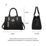 Women's Multifunction Leather Shoulder Bag Crossbody Tote Handbag