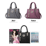 Women's Multifunction Leather Shoulder Bag Crossbody Tote Handbag