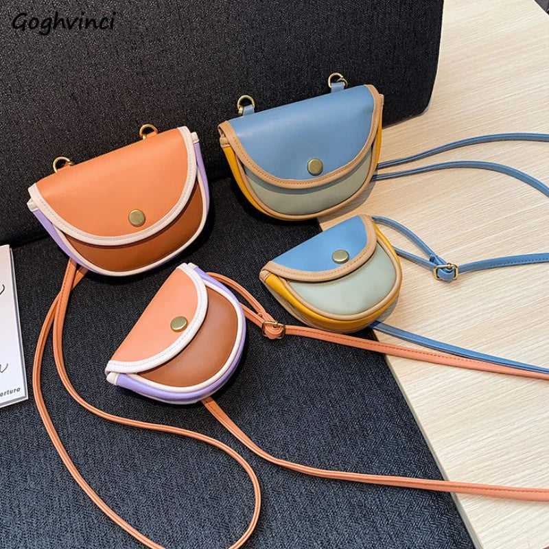 Women Candy Crossbody Bag Saddle Style All-match