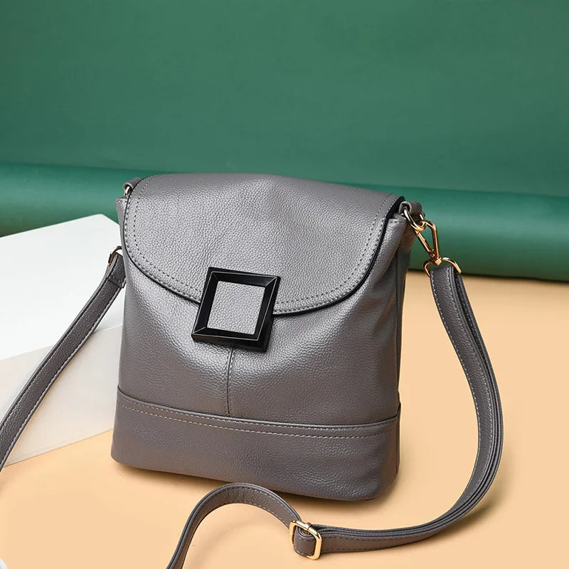 Women's Leather Crossbody Shoulder Bag Purse