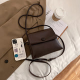 Leather Messenger Bag for Women Flap Shoulder Bag