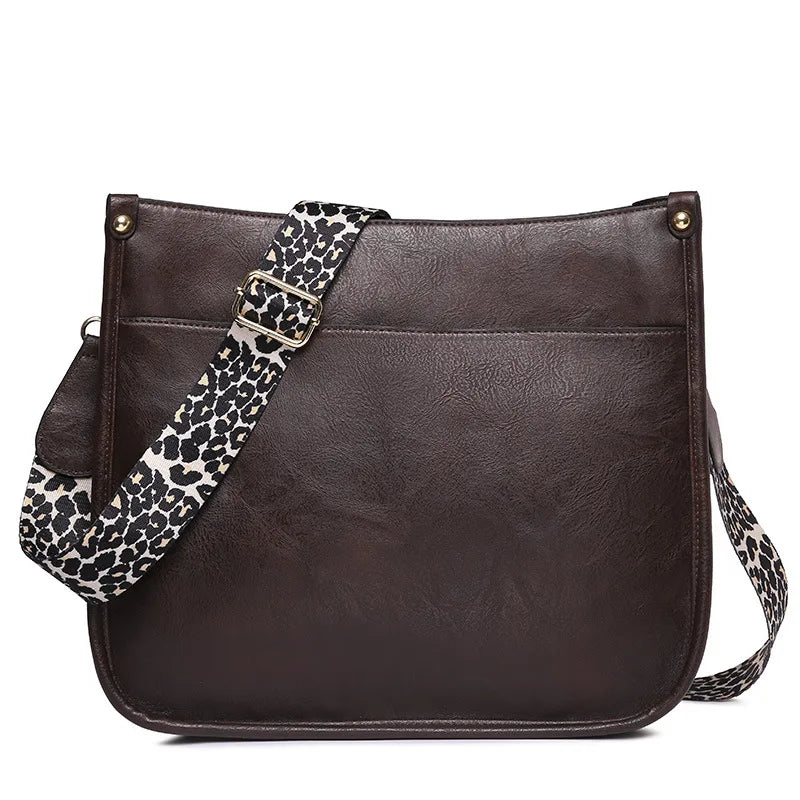 Women's Leather Crossbody Shoulder Bag for Office