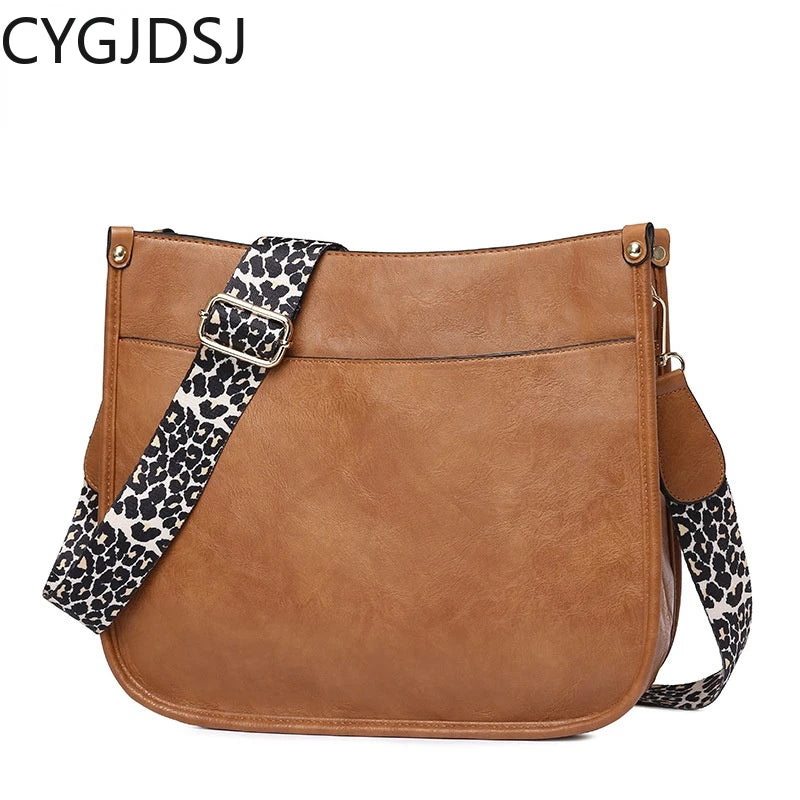 Women's Leather Crossbody Shoulder Bag for Office