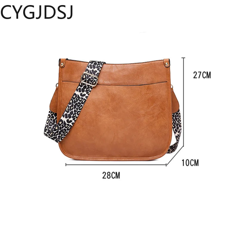 Women's Leather Crossbody Shoulder Bag for Office