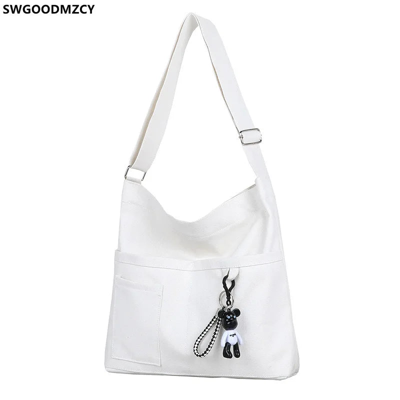 Canvas Crossbody Bag for Women Shoulder Messenger Bag