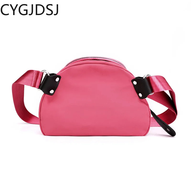 Nylon Crossbody Bag for Women, Shell Office Shoulder Bag