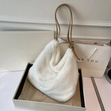 Fluffy Crossbody Messenger Handbag Tote Purse Sling Shoulder Bag