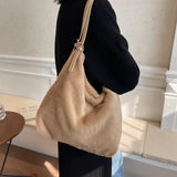 Fluffy Crossbody Messenger Handbag Tote Purse Sling Shoulder Bag