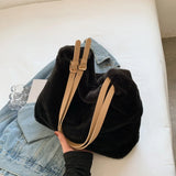 Fluffy Crossbody Messenger Handbag Tote Purse Sling Shoulder Bag