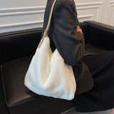 Fluffy Crossbody Messenger Handbag Tote Purse Sling Shoulder Bag