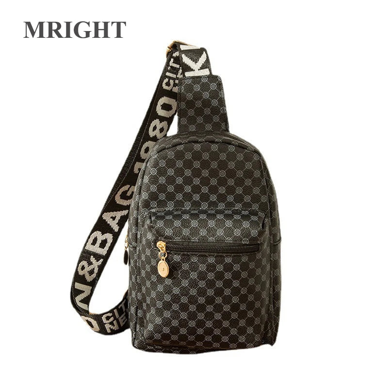 Women's Retrol Printed Crossbody Sling Bag Waist Small Belt Bags Domil105