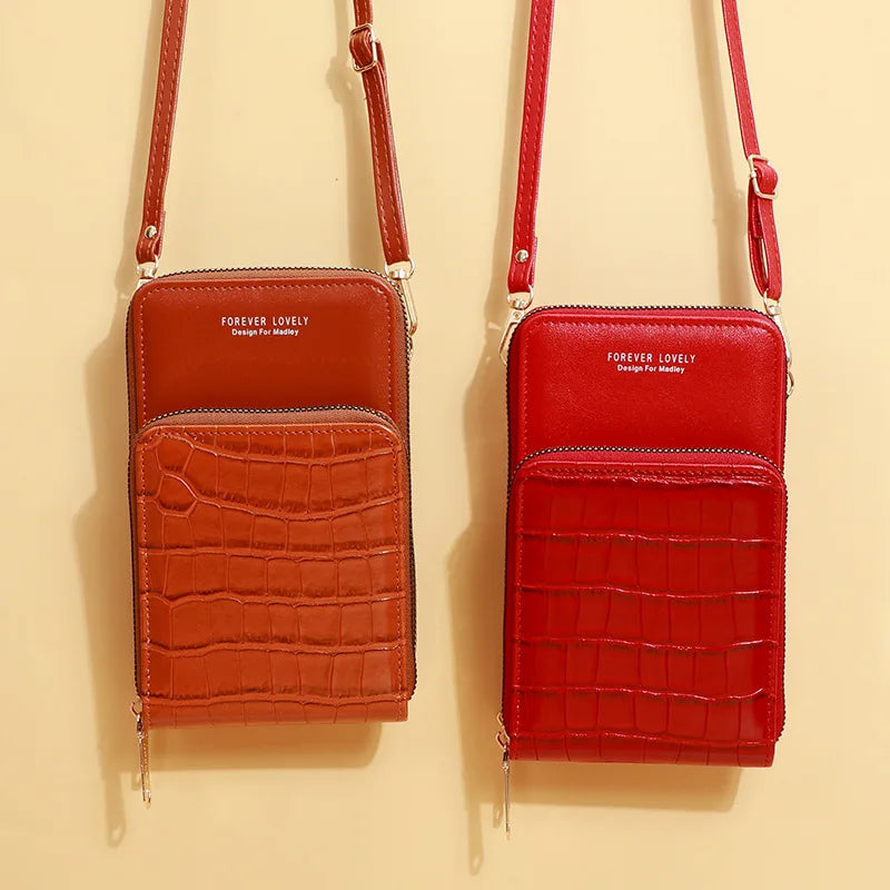 Crossbody Wallets for Women Ladies Long Purse Functional Cell Phone Pocket
