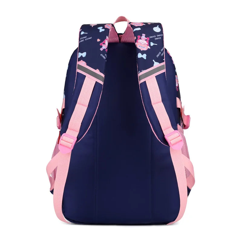 Crossten Flower Print School Backpack for Girls