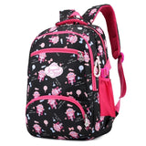 Crossten Flower Print School Backpack for Girls