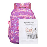 Crossten Flower Print School Backpack for Girls