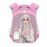 Crown Hijab Face Eyes Backpack for Muslim Gril