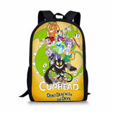 Cup Head Pattern Print School Bag Daily Travel Climbing Backpack