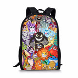 Cup Head Pattern Print School Bag Daily Travel Climbing Backpack