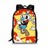 Cuphead Mugman Backpack for Kids, School Bag for Girls, Travel Bag for Teens