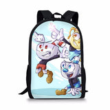 Cuphead Mugman Backpack for Kids, School Bag for Girls, Travel Bag for Teens