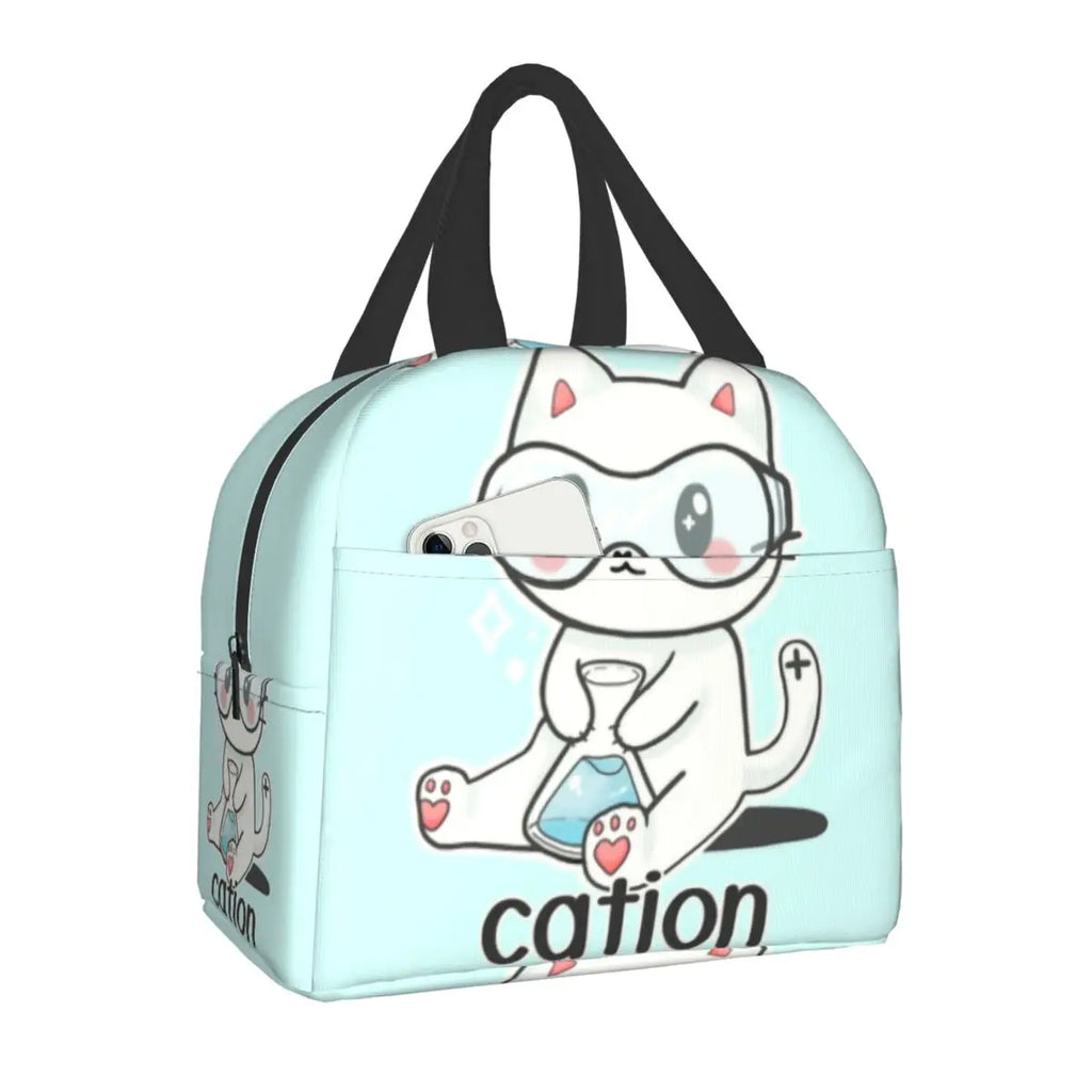 Cat Lunch Bag Thermal Cooler Insulated Lunch Box Kids School Children