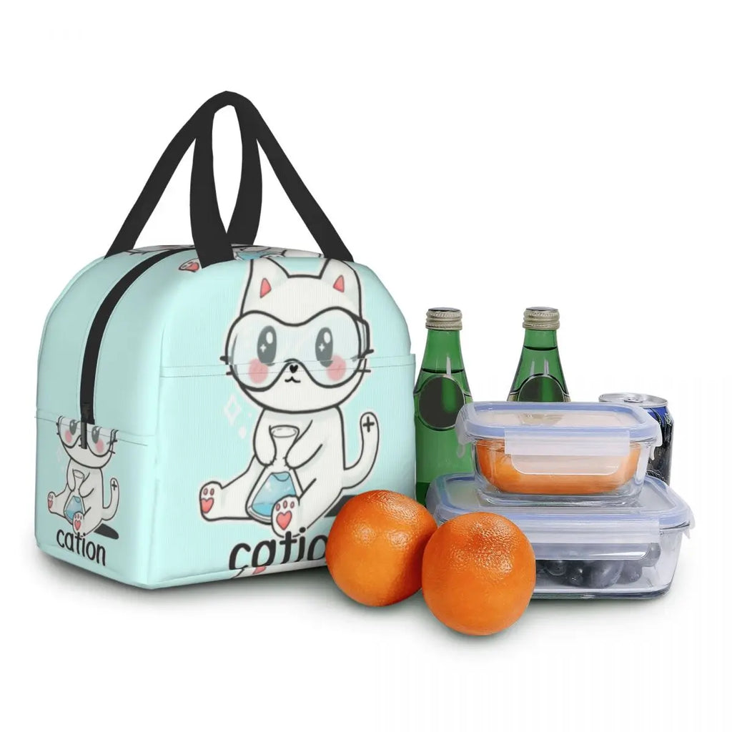 Cat Lunch Bag Thermal Cooler Insulated Lunch Box Kids School Children