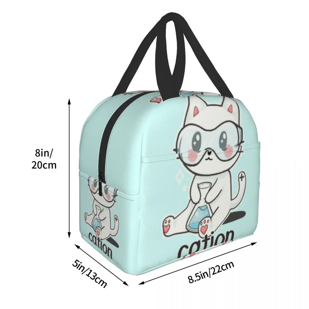 Cat Lunch Bag Thermal Cooler Insulated Lunch Box Kids School Children