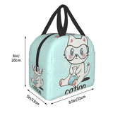 Cat Lunch Bag Thermal Cooler Insulated Lunch Box Kids School Children