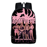 Pink Teenagers Girls Backpack Children Travel Backbag Headphone Port