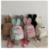 Bear Ears Fluffy Bunny Mini Backpack for Girls