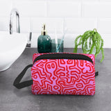 Keith Haring Doodles Travel Cosmetic Bag Women Makeup Toiletry Organizer