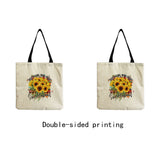Cartoon Love Printed Handbags Eco Friendly Foldable Outdoor Shopping Bag Women S