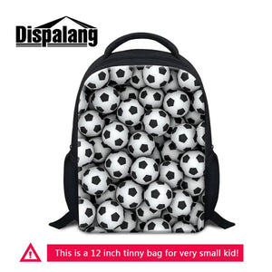 Custom Footballs Backpack for Kids Boys Small Kindergarten Bookbag