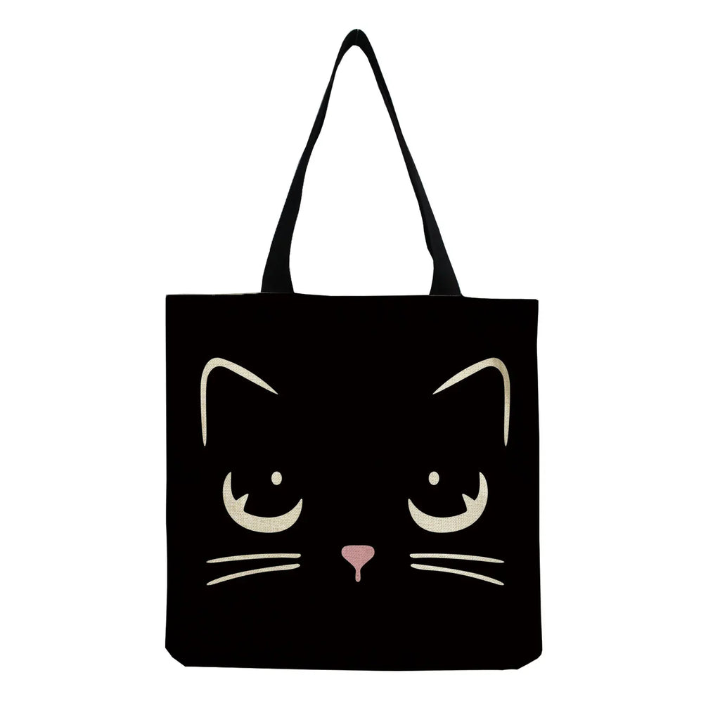 Cartoon Pet Handbags Cat Printed Tote Shoulder Bag