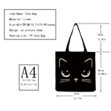 Cartoon Pet Handbags Cat Printed Tote Shoulder Bag