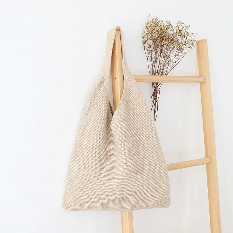 Knitted Woolen Shoulder Bag for Women