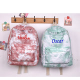 Personalized Name Embroidery School Bag Large Capacity Student Backpack