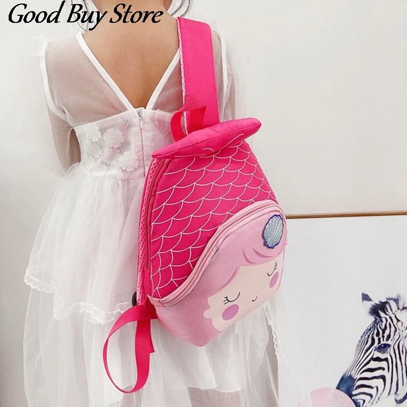 Cartoon Fish School Bags Backpack Purse for Kids
