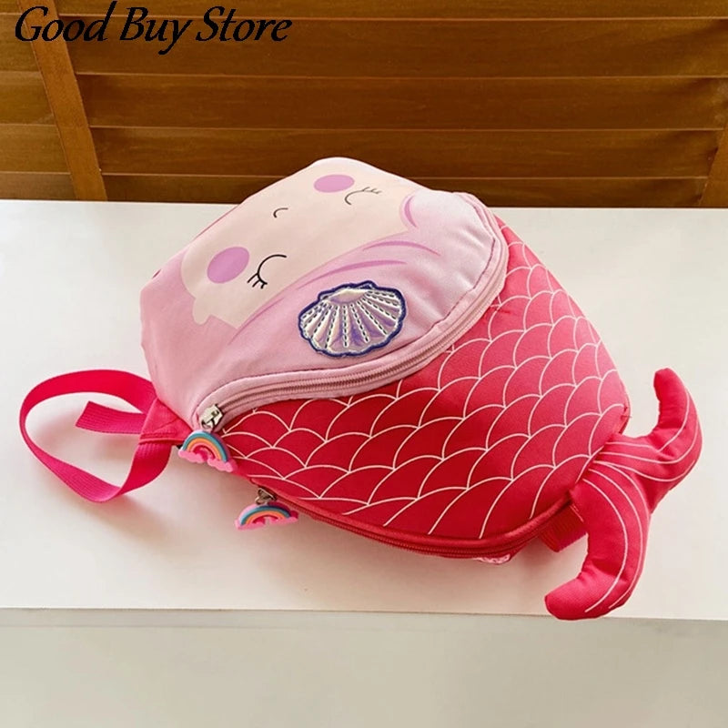 Cartoon Fish School Bags Backpack Purse for Kids