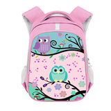Bird Owl Pattern Girls Backpack Children School Bags Cartoon Canvas