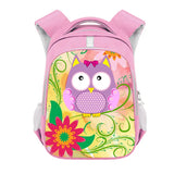 Bird Owl Pattern Girls Backpack Children School Bags Cartoon Canvas
