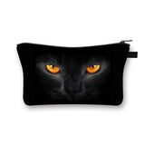Cat Cosmetic Organizer Bag Pure Cat Prints Cosmetic Bag Women Makeup Bag