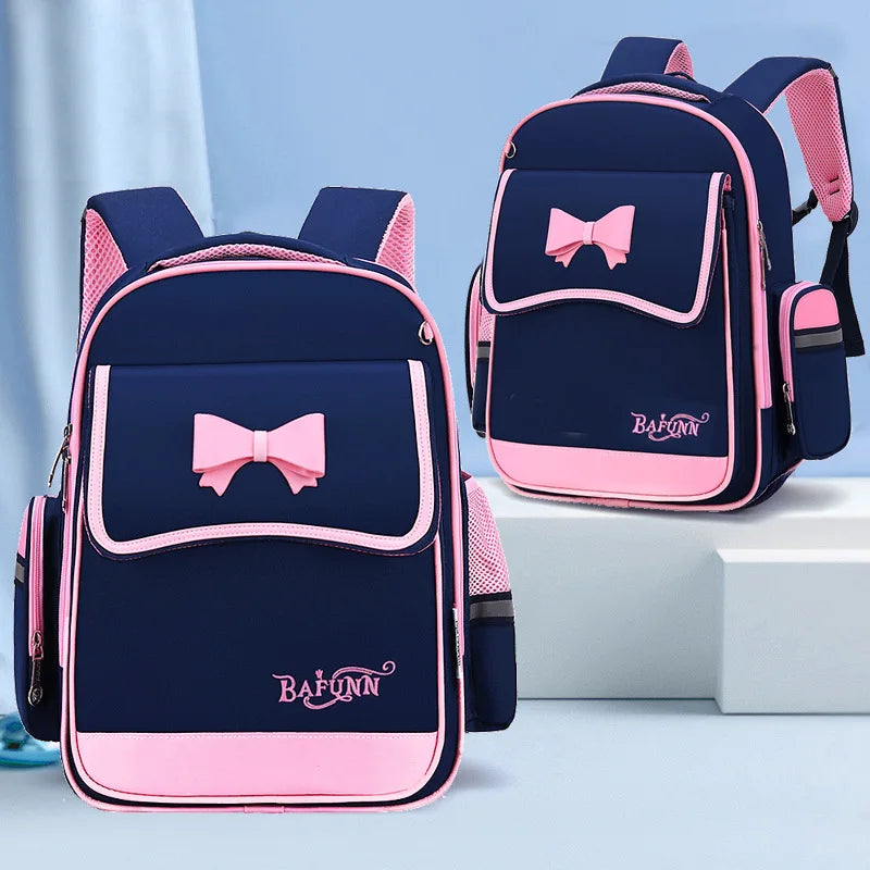 Bow Kids School Bags Primary School Backpack For Girls