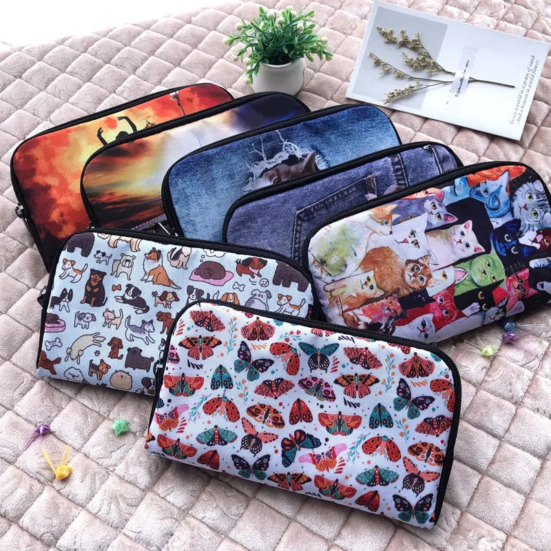 Bowknot Pattern Wallets Women Magic Stick Money Bags Long Purse Gift