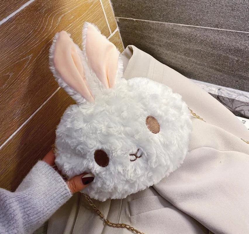 Bunny Shoulder Bag for Women Large Capacity Totes Soft Shopp