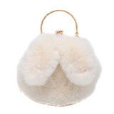 Bunny Ear Plush Bag Handbag Cross-body One Shoulder Bag